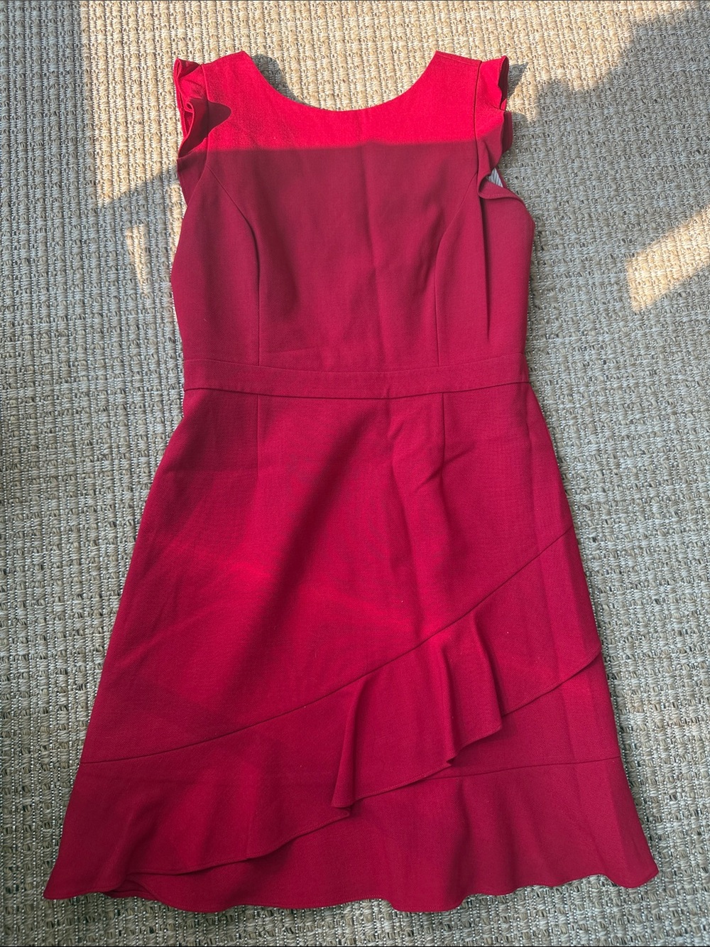 Brooks Brothers Women's Red Ruffled Dress